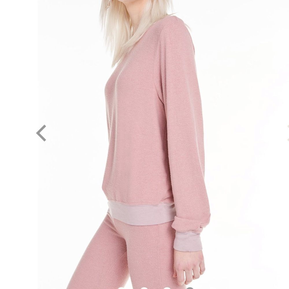 NWT Wildfox Baggy Beach Jumper in Pink Crush - Picture 4 of 6